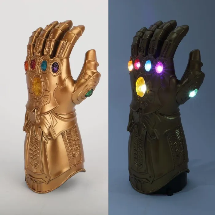 Thanos Glove Avengers Endgame Thanos Infinity Gauntlet Cosplay Gloves Latex Led Glove Kids Adult Unisex Toy New