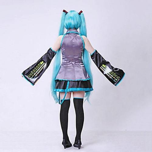 Vocaloid Miku Maid Dress Costume Girls Anime Halloween Cosplay