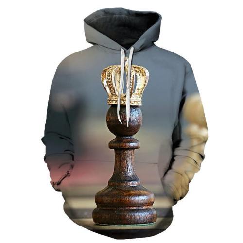 Golden Crown 3D - Sweatshirt, Hoodie, Pullover