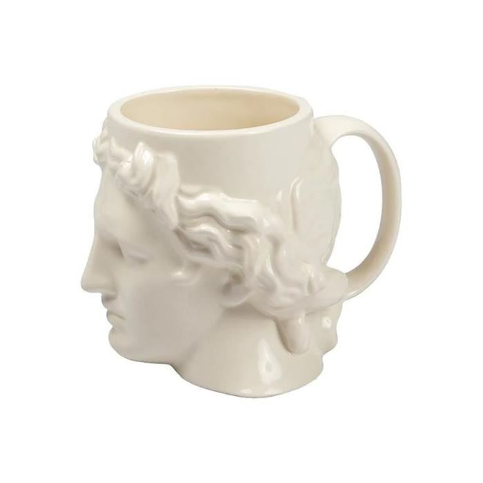 Ancient Greek Apollo David Head Ceramic Mug