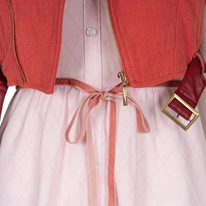 Game Final Fantasy Vii Aerith Costume Gainsborough Costume Halloween Cosplay Costume