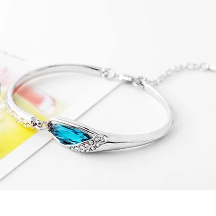 Water Drop Vintage Silver Bracelet