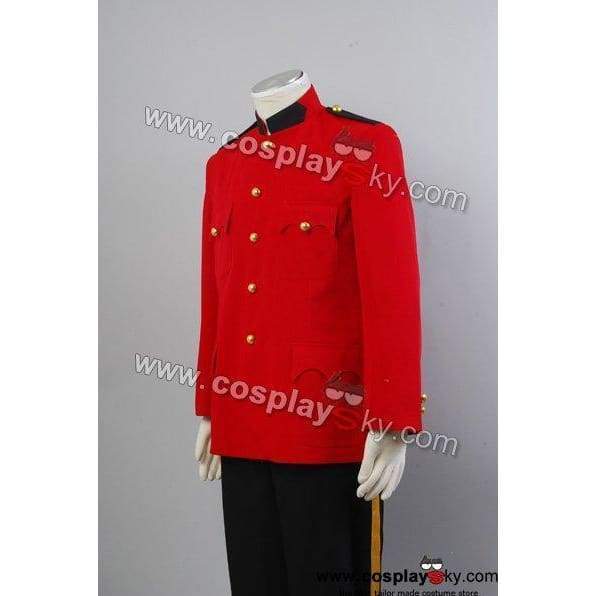 Due South Red Mountie Serge Uniform Tunic Costume