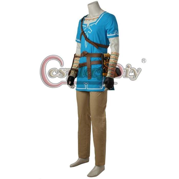 The Legend of Zelda Breath of the Wild Link Cosplay Costume Adult Men Halloween Carnival Outfit Full set Custom Made