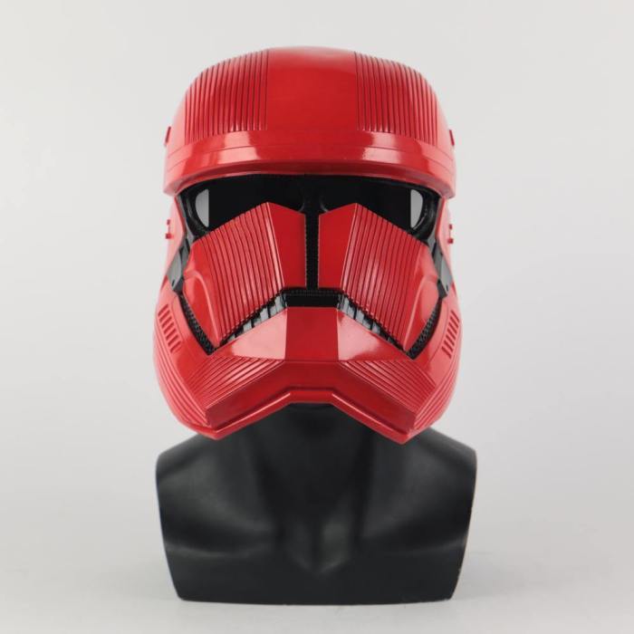 Star Wars 9 The Rise Of Skywalker Sith Trooper Red Helmet Mask Latex Kylo Ren Jedi Cosplay Halloween Star Wars Helmets Mask Prop
