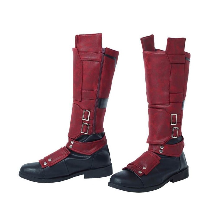Deadpool 2 Deadpool Men Cosplay Boots And Leg Guards