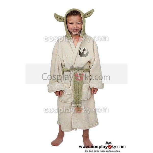 Star Wars Yoda Jedi Ears Fleece Bathrobe Kids Robe