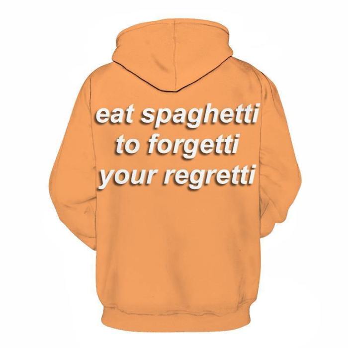 Eat Spaghetti Pasta 3D - Sweatshirt, Hoodie, Pullover