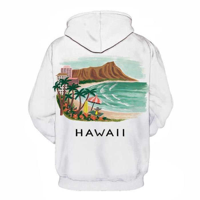 Holiday At Hawaii Beach 3D - Sweatshirt, Hoodie, Pullover