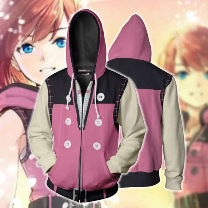 Kingdom Hearts Hoodie - Zip Up Hoodie Csos816
