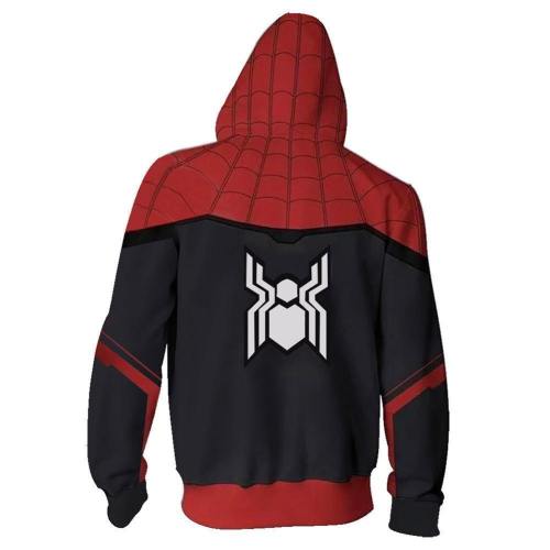 Unisex Spider-Man Hoodies Far From Home Zip Up 3D Print Jacket Sweatshirt