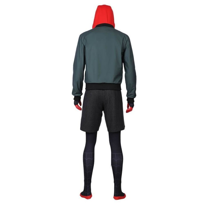 Anime Spider-Man Into The Spider-Verse Spiderman Jacket Costume Halloween Cosplay Suit