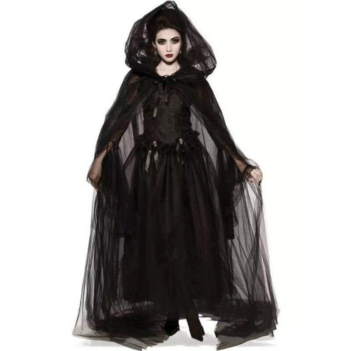Horror Death Hell Witch Devil Vampire Ghost Zombie Bride Dress Costume