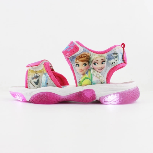 Frozen Elsa Anna Girls Princess Kids Sandals With Led Light Shoes
