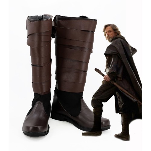 Star Wars 8 The Last Jedi Luke Skywalker Boots Cosplay Shoes