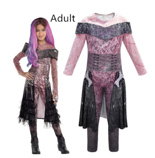 Descendants 3 Mal Bertha Maleficent Performance Clothing Dress Costume