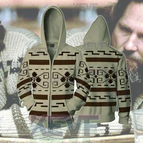 The Big Lebowski Cosplay Zip Up Hoodie