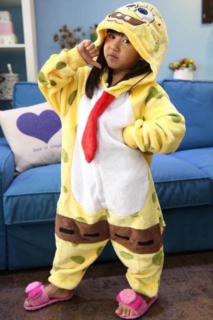 Children'S Pajamas Winter Flannel Animal Pajamas One Piece Totoro /Stitch /Panda /Dinosaur /Pikachu Bbay Boys Girls Pyjamas Kids