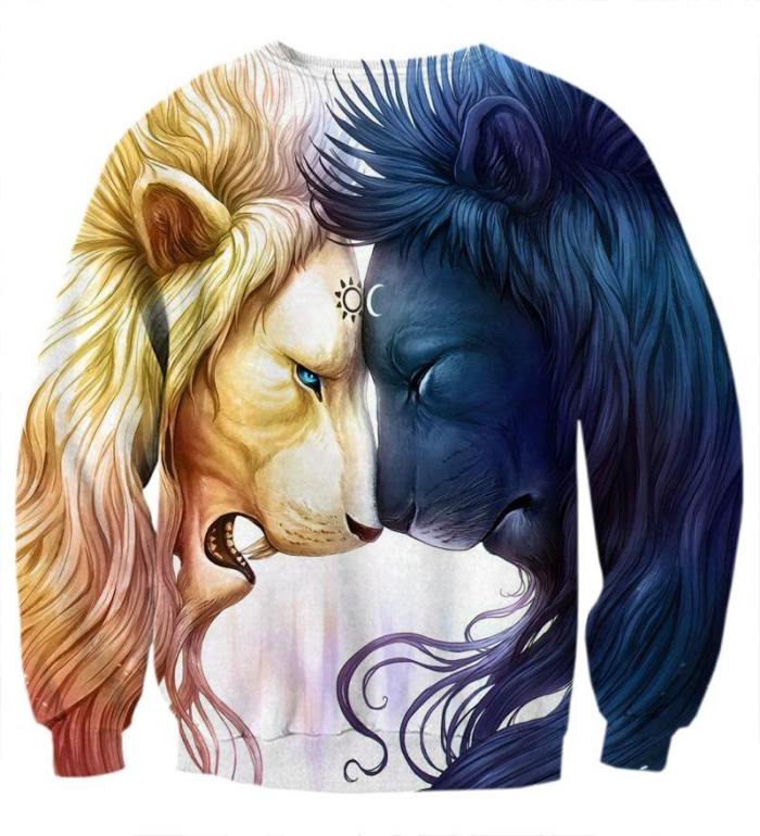 Fire And Ice Lion Sweatshirt/Hoodie