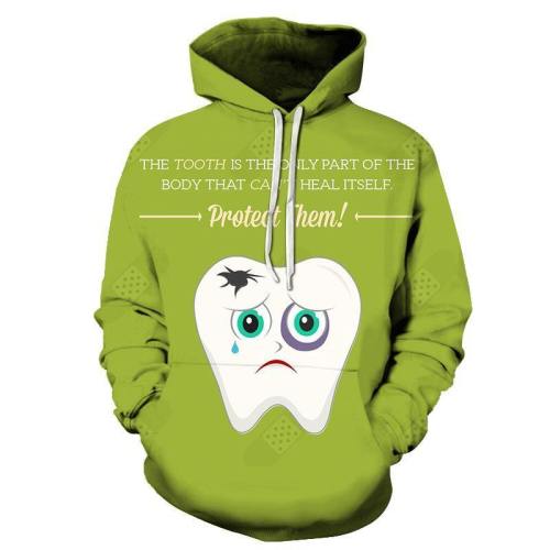 Heal The Tooth Dentist 3D Hoodie Sweatshirt Pullover