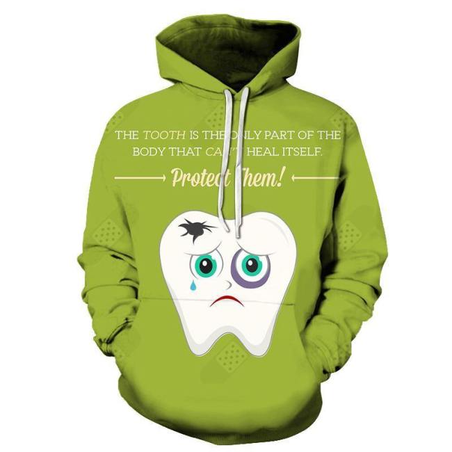 Heal The Tooth Dentist 3D Hoodie Sweatshirt Pullover