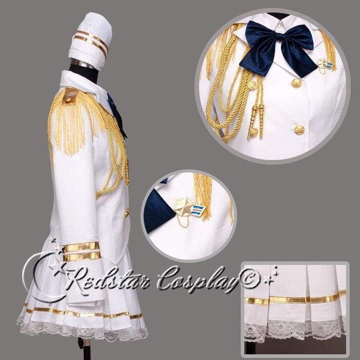 Uta no Prince Nanami Haruka Cosplay Costume White Military Uniform Version