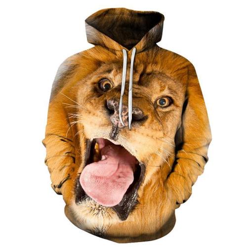 Funny Lion 3D - Sweatshirt, Hoodie, Pullover