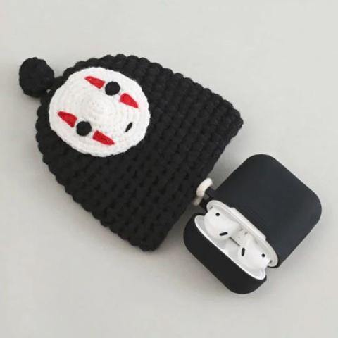 Handmade Knitted Woven & Silicone Apple Airpods Protective Case Cover