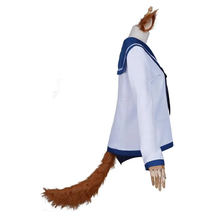 Strike Witches Miyafuji Yoshika Sailor Suit Dress Swimwear Outfits Halloween Carnival Suit Cosplay Costume