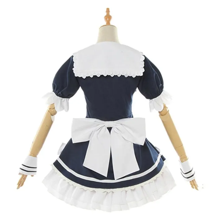 Youtuber Hololive Minato Aqua Maid Dress Cosplay Costume