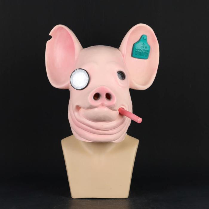 Game Watch Dogs: Legion Cosplay Legion Winston Pig Mask King Of Hearts Masks Halloween Party Prop
