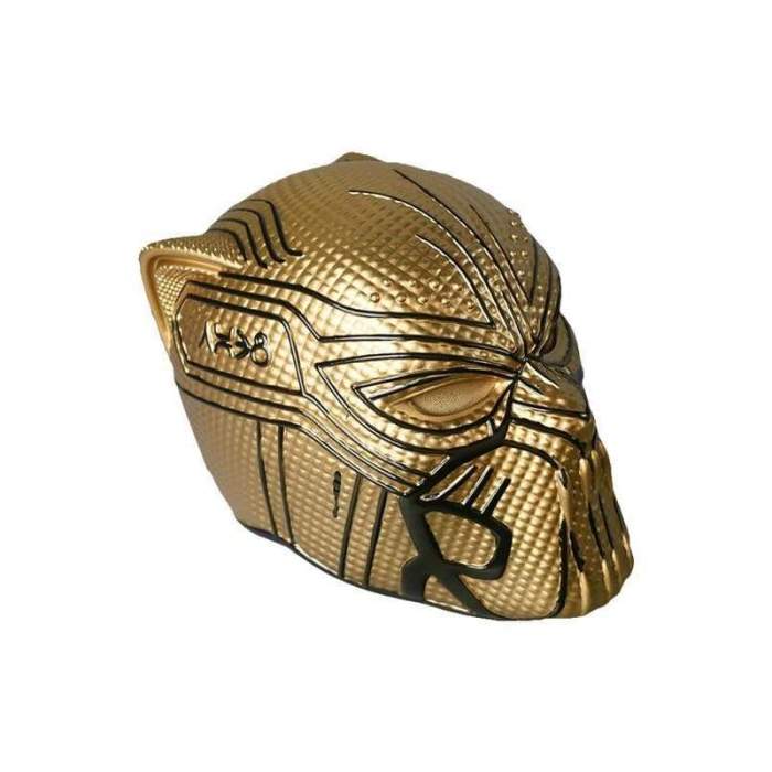 Marvel Black Panther Supervillain Erik Killmonger Cosplay Mask Golden