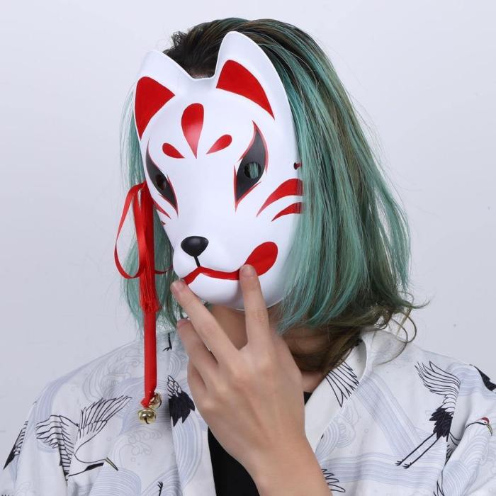 Japanese Fox Masks Anime Role-Playing Accessories Masquerades Props