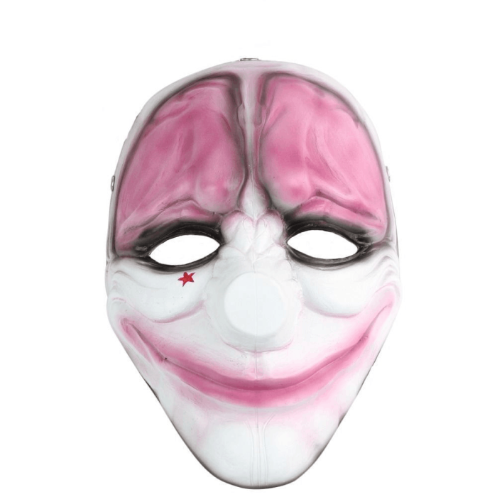 Payday 2 The Heist Joker Clown Mask Halloween Cosplay Prop