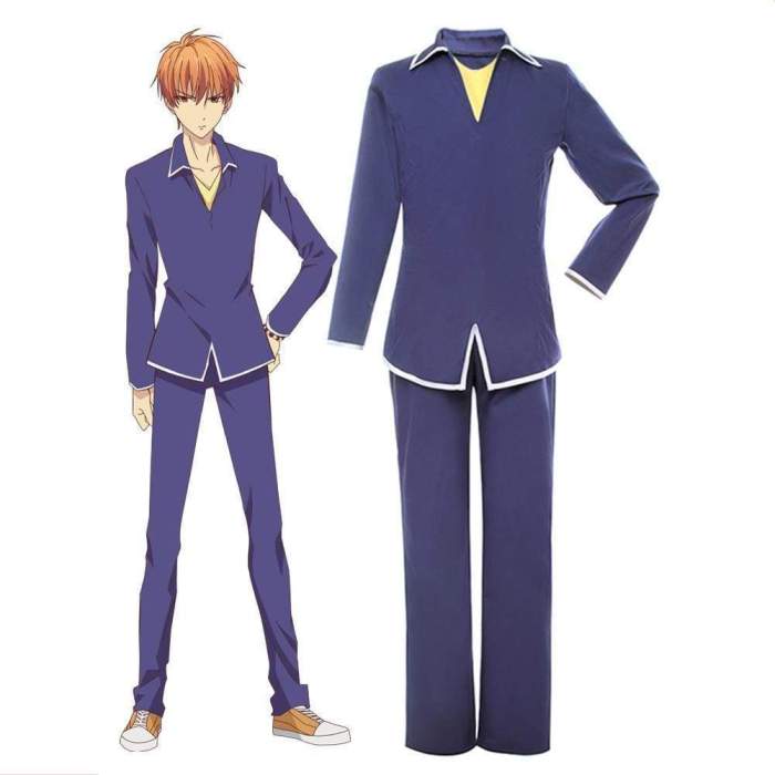 Fruits Basket Souma Kyo Cosplay Costume School Uniform