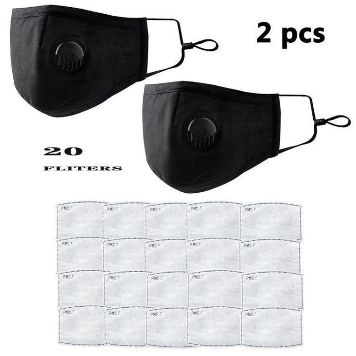KN95 Face Mask Dust Mask Anti Pollution Masks PM2.5 Activated Carbon Filter Insert Can Be Washed Reusable Isolate virus