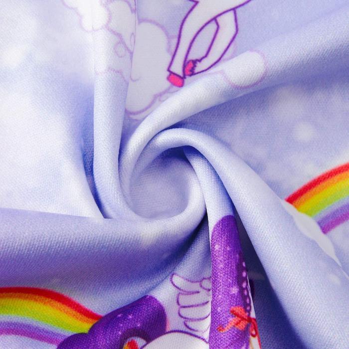 Girls Rainbow Unicorn Dresses