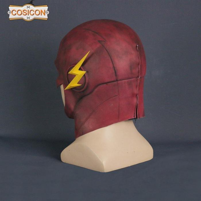 The Flash Barry Allen Mask Cosplay Costume Halloween Party  Prop