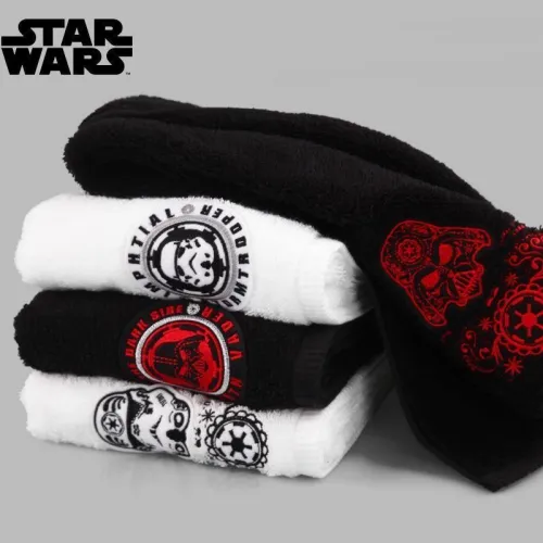 Star Wars Classic Black/White Bath Towel, Hand Towel & Washcloth
