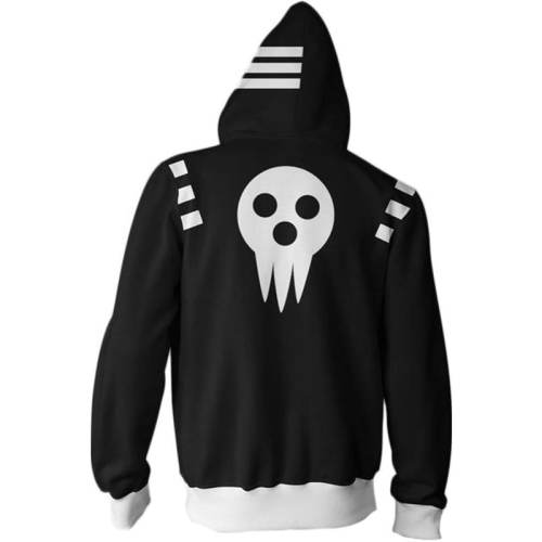 Soul Eater Merchandies Hoodie 3D Zip Up Sweatshirt Unisex