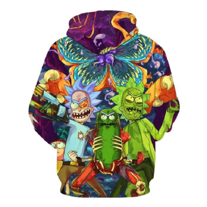 Rick And Morty Pullover Hoodie