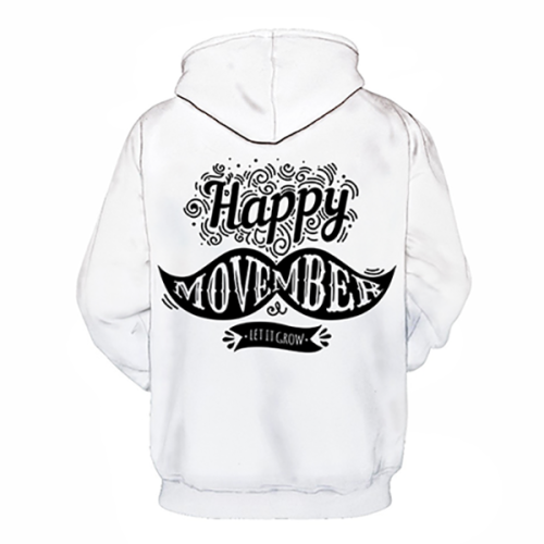 Happy Movember 3D Hoodie - Sweatshirt, Hoodie, Pullover