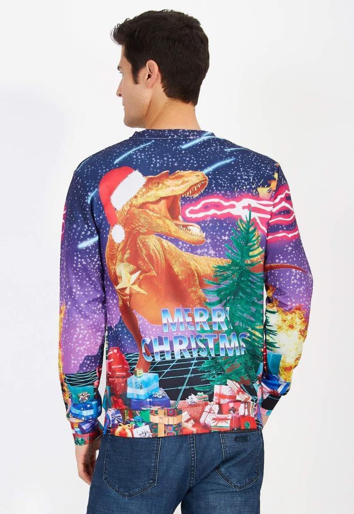Merry Christmas Shirt Ugly Xmas Dragon Sweatshirt