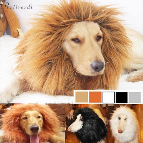 Pets Cosplay Clothes Transfiguration Costume Lion Wig For Dog And Cat