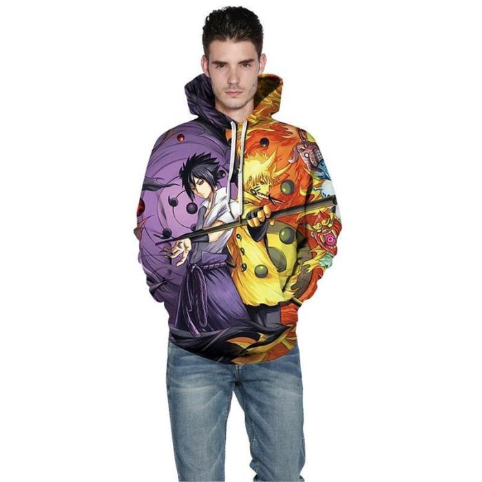 Mens Hoodies 3D Printed Dragon Ball Printing Pullover Sweatshirts