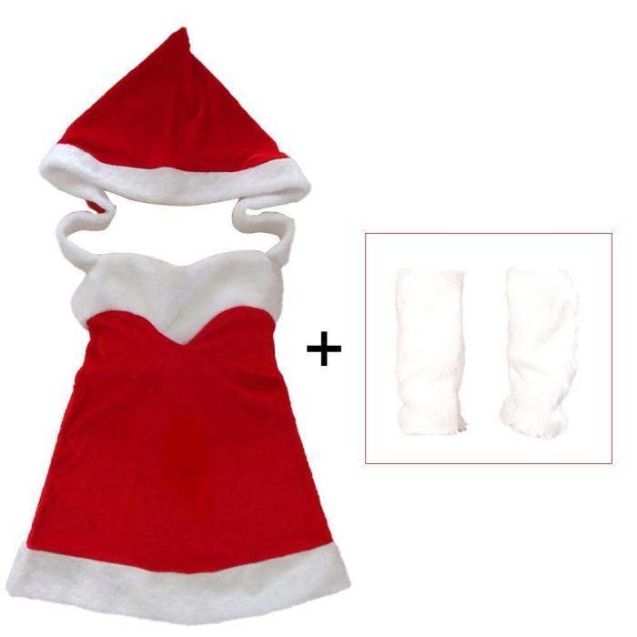 Fashion Adults Christmas Women Costumes Suit Slim Santa Claus Cosplay Costume Dress Xmas Party Fancy Dress