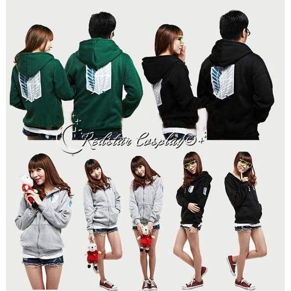 Attack On Titan Investigation Recon Corps Clothing Hooded Sweatshirt Cosplay Unisex Hoodie