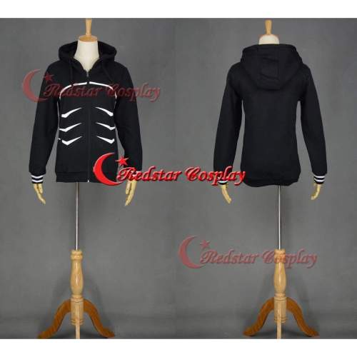 Tokyo Ghoul Cosplay Coat Kaneki Ken Jacket Hoodies Suit Costume （Black）