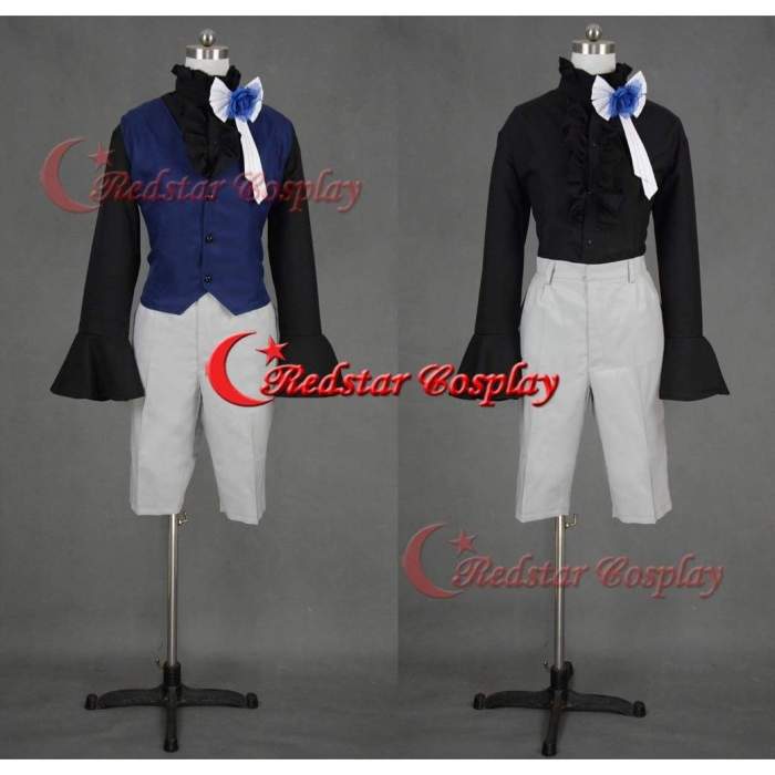 Black Butler 3 Ciel Phantomhive Grey Suit Cosplay Costume Unisex Any Size