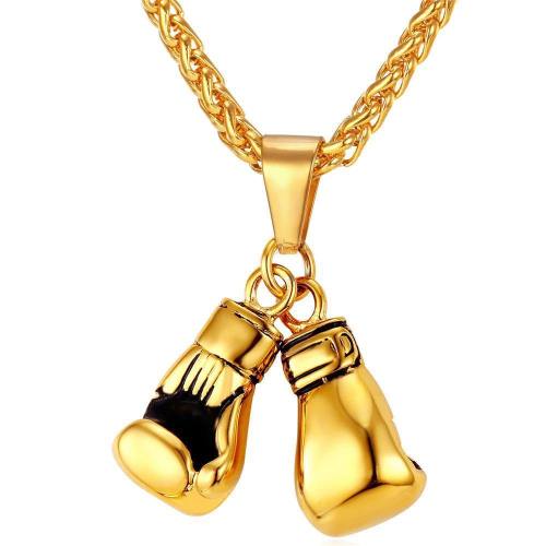 Sporty Boxing Glove Charm Necklace